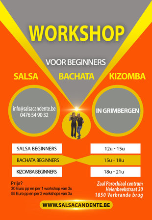 Workshops Salsa, bachata kizomba workshop voor beginners