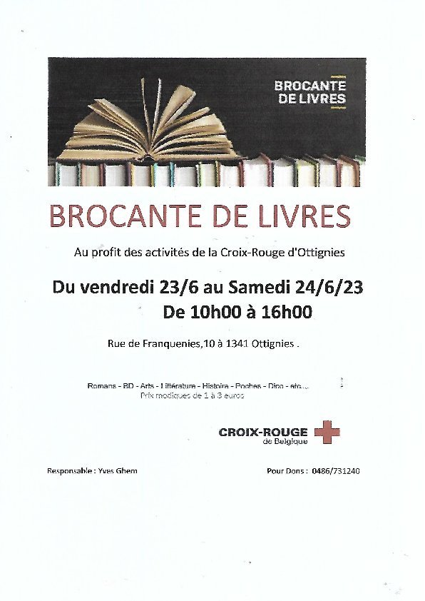 Ontspanning Permanente boekhandel Rode Kruis Huis Ottignies