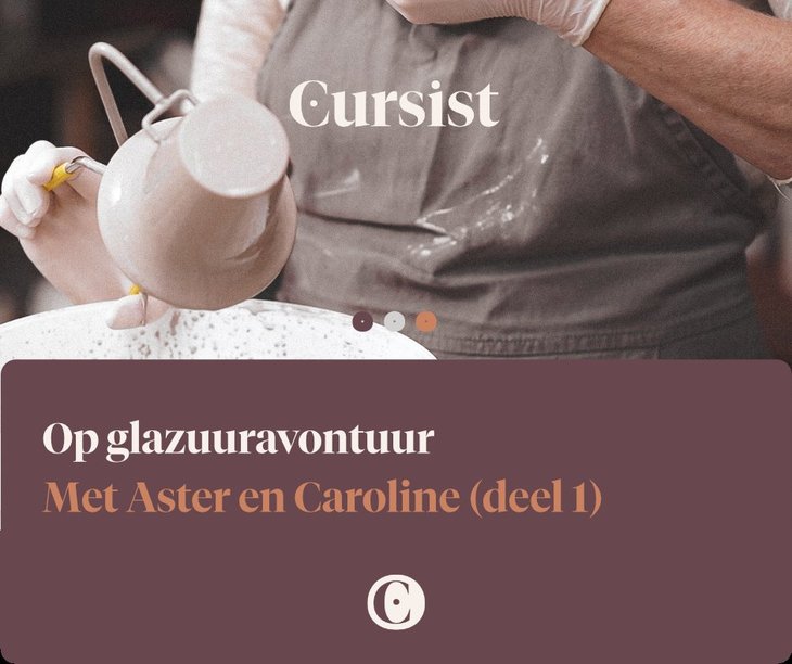 Workshops Online cursus Glazuren aanmaken gebruiken Aster Caroline
