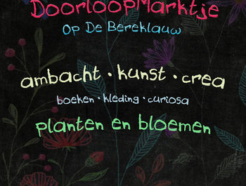 Ontspanning DoorloopMarktje Ambachten, Curiosa, Boeken, Bloemen Planten