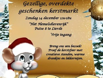 Gezellige, overdekte kerstmarkt vol
leuke, originele geschenken