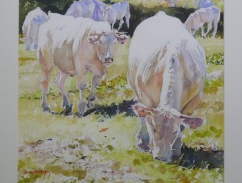 Aquareltentoonstelling \\" onder vrienden
\\"