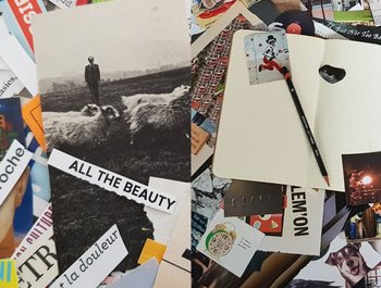 Studio collage & schrijven
(NL-FR-EN)