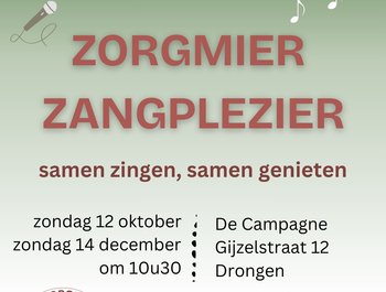 Zorgmier Zangplezier (café chantant voor
jong en oud)