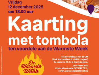 Kaarting voor de Warmste
week