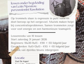 Reeks djembe en/of
dounlessen