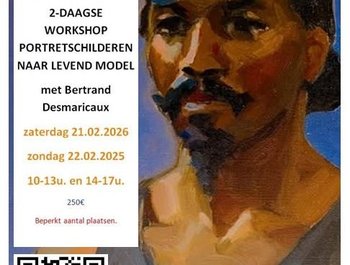 Tweedaagse workshop portretschilderen met
Bertrand Desmaricaux.