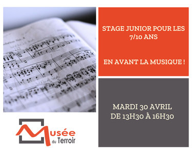 Expositions Stage Junior 7/10 : avant musique!