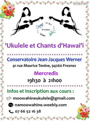 Stages,cours  Ukulele Chants d Hawai i